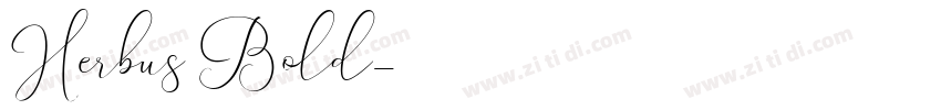 Herbus Bold字体转换